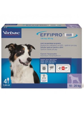 Effipro Duo M 134/40 mg spot-on 4 x 1.34 ml Effipro Duo M 134/40 mg spot-on 4 x 1.34 ml
