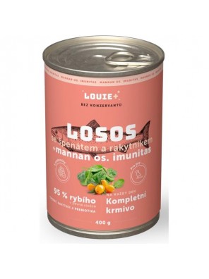 Louie konz.pro psy losos, rakytník, prebiotika 400g