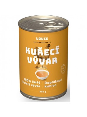 Louie konzerva pro psy - Kuřecí vývar 400 g