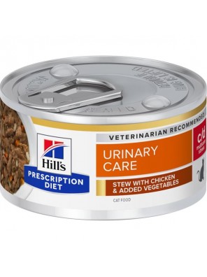 Hill's Prescription Diet Feline Stew c/d Urinary Stress kuře a zelenina konzerva 82 g