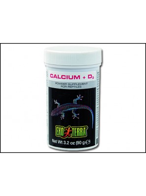 Doplňkové krmivo EXO TERRA kalcium + vitamín D3 - 90 g