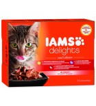 Kapsičky IAMS výběr ze suchozemských mas v omáčce Multipack - 1020 g