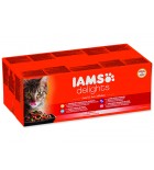 Kapsičky IAMS výběr z mořských a suchozemských mas v omáčce Multipack - 4080 g