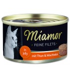 Konzerva MIAMOR Feine Filets tuňák + křepelčí vejce v želé - 100 g