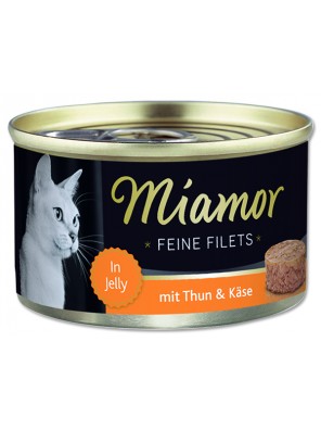 Konzerva MIAMOR Feine Filets tuňák + sýr v želé - 100 g
