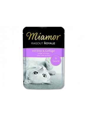 Kapsička MIAMOR Ragout Royale kachna + drůbež ve šťávě - 100 g