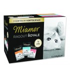 Kapsičky MIAMOR Ragout Royale multipack krůta, losos, telecí v želé - 1200 g