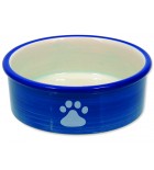 Miska MAGIC CAT keramická kočičí tlapka modrá 12,5 cm