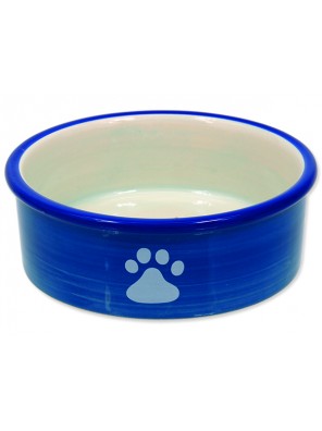 Miska MAGIC CAT keramická kočičí tlapka modrá 12,5 cm
