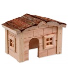 Domek SMALL ANIMAL dřevěný jednopatrový 20,5 x 14,5 x 12 cm