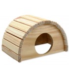 Domek SMALL ANIMAL Půlkruh dřevěný 24 x 17 x 15 cm