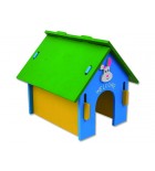 Domek SMALL ANIMAL dřevěný barevný 24,5 x 22,5 x 23 cm