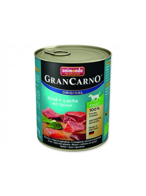 Konzerva ANIMONDA Gran Carno losos + špenát - 800 g