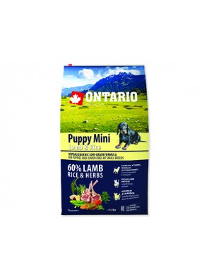 ONTARIO Puppy Mini Lamb & Rice - 6.5 kg