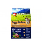 ONTARIO Puppy Medium Lamb & Rice - 2.25 kg