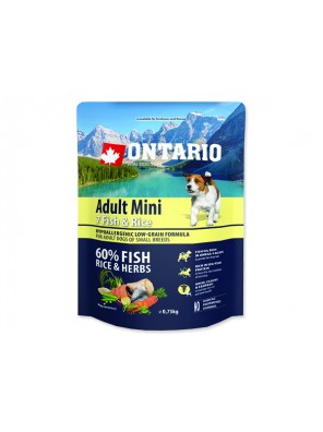 ONTARIO Adult Mini Fish & Rice - 0.75 kg