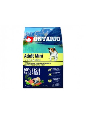 ONTARIO Adult Mini Fish & Rice - 2.25 kg