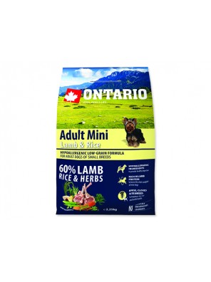 ONTARIO Adult Mini Lamb & Rice - 2.25 kg