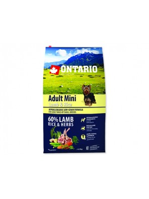 ONTARIO Adult Mini Lamb & Rice - 6.5 kg