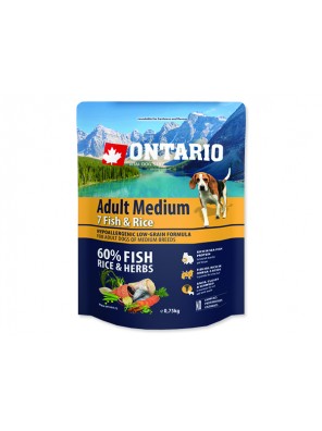 ONTARIO Adult Medium Fish & Rice - 0.75 kg