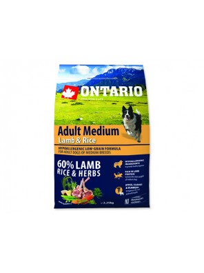 ONTARIO Adult Medium Lamb & Rice - 2.25 kg
