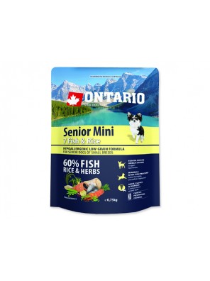 ONTARIO Senior Mini Fish & Rice - 0.75 kg