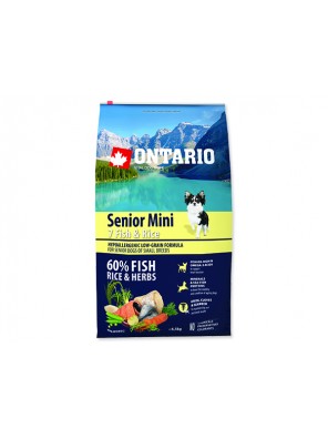 ONTARIO Senior Mini Fish & Rice - 6.5 kg