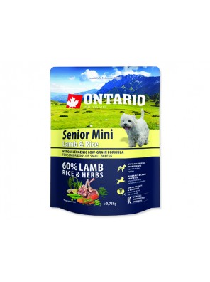 ONTARIO Senior Mini Lamb & Rice - 0.75 kg