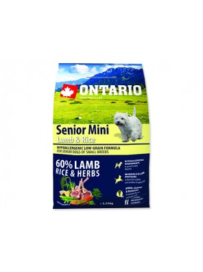 ONTARIO Senior Mini Lamb & Rice - 2.25 kg