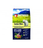 ONTARIO Senior Mini Lamb & Rice - 6.5 kg