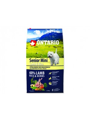 ONTARIO Senior Mini Lamb & Rice - 6.5 kg