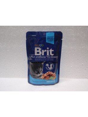Kapsička BRIT Premium Kitten Chicken Chunks - 100 g