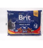 Kapsičky BRIT Premium Cat Meat Plate - 400 g