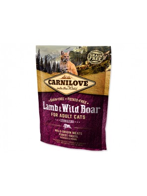 CARNILOVE Lamb and Wild Boar adult cats Sterilised - 400 g