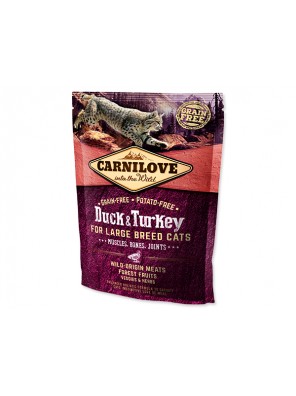CARNILOVE Duck and Turkey Large Breed cats – Muscles, Bones, Joints - 400 g