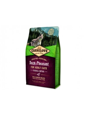 CARNILOVE Duck and Pheasant adult cats Hairball Control - 2 kg