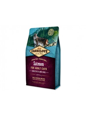 CARNILOVE Salmon Adult Cats Sensitive and Long Hair - 2 kg