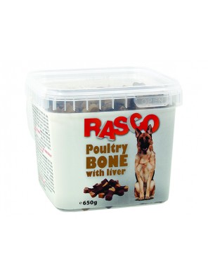 Pochoutka RASCO kost drůbeží s játry - 650 g