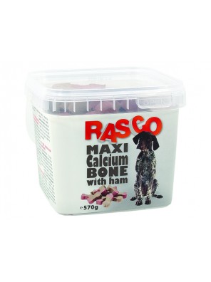Pochoutka RASCO kosti kalciové se šunkou - 570 g