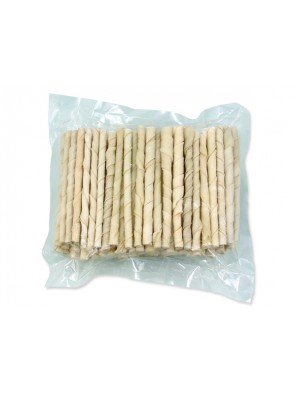 Tyčinky RASCO buvolí kroucené bílé 12,5 cm - 100 ks Tyčinky RASCO buvolí kroucené bílé 12,5 cm - 100 ks