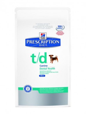 Hill's Prescription Diet Canine T/D Dry Mini 3 kg