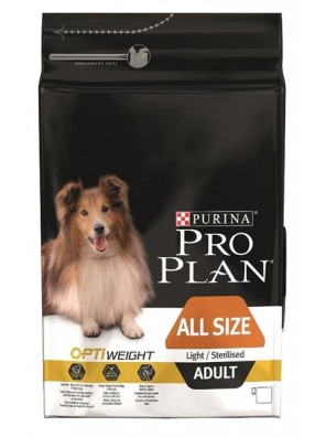 PRO PLAN Dog Adult ALL SIZE Light/Sterilised 3 kg